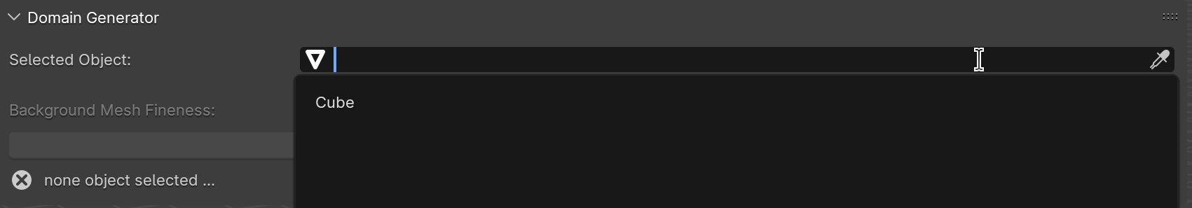 Selecting an object