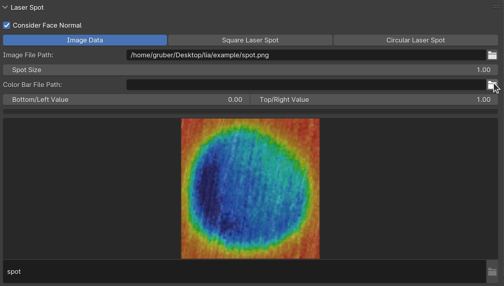 Loading a PNG file - spot uploaded